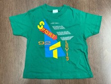 Camiseta infantil vintage Levi's Sport T 92 Kids 4 verde estoque morto anos 90 comprar usado  Enviando para Brazil