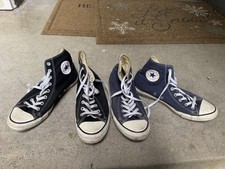 Converse unissex preto e azul CT All Star Hi Top tamanho 9,5M 11,5W - 2 pares comprar usado  Enviando para Brazil
