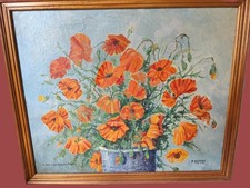 Peinture coquelicots .muteau d'occasion  Longny-au-Perche