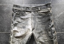 Antikgraue lederjeans schnürl gebraucht kaufen  Verl
