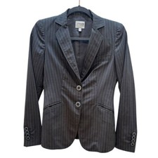 Usado, Blazer feminino Armani listrado profissional jaqueta de negócios tamanho 4 comprar usado  Enviando para Brazil