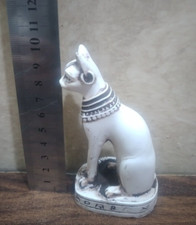 FARAÓN ANTIGUO EGIPCIO Estatua Diosa Bastet Gato Isis Piedra- 10 cm comprar usado  Enviando para Brazil