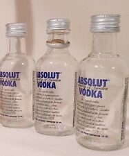 Lote 3 garrafas vazias vintage Vodka mini serviço de voo de companhia aérea ABSOLUTO comprar usado  Enviando para Brazil
