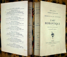 Baudelaire art romantique d'occasion  France