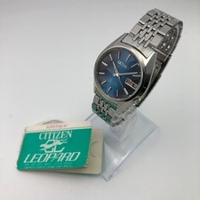 Vintage 1974 CITIZEN LEOPARD 28800 mostrador azul vidro cortado automático 26J Japão #2102 comprar usado  Enviando para Brazil