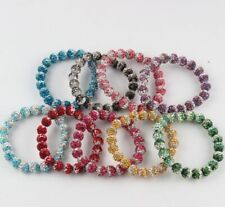 Usado, 1 peça bola discoteca 10mm pulseiras coloridas de cristal shamballa gradiente mudança talão comprar usado  Enviando para Brazil