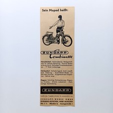 1958 Zündapp Combinette Moped Roller Werbung Werbeanzeige Reklame comprar usado  Enviando para Brazil