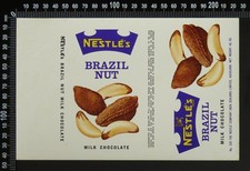 Embalagem de chocolate vintage original Nestles (N. Zelândia) 4,75 oz castanha do Brasil década de 1960 comprar usado  Enviando para Brazil