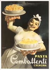 POSTER DE MASSA por Gino Boccasile pôster vintage em linho SOBRE LINHO comprar usado  Enviando para Brazil