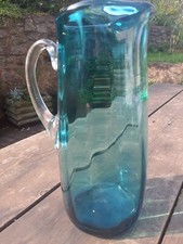 Teal glass handled for sale  MINEHEAD