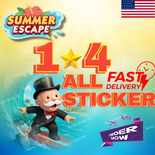 Adesivos Monopoly GO 1⭐- 4⭐ (Todos os Adesivos Disponíveis) MAIS BARATO🔥SUPER RÁPIDO⚡24/7 comprar usado  Enviando para Brazil