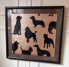 Framed flock wallpaper for sale  WALLINGFORD