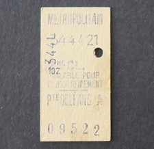 Ancien ticket métro d'occasion  Nantes-