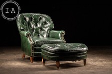 Vintage tufted leather for sale  USA