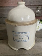 "Antigua fuente para beber aves de corral Red Wing y alimentador de suero de leche 10"" chip superior" segunda mano  Embacar hacia Mexico
