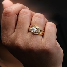 Bague trio mariage d'occasion  Expédié en France
