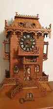 Antike Schwarzwälder Kamin-Kuckucksuhr, Antique Black Forest Mantel Cuckoo Clock comprar usado  Enviando para Brazil