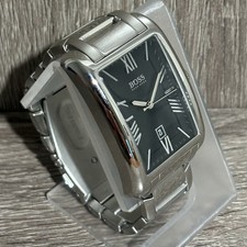 Usado, Relógio masculino Hugo Boss preto aço inoxidável com nova bateria comprar usado  Enviando para Brazil