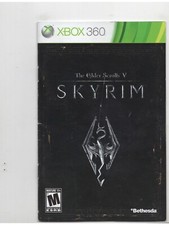 Elder Scrolls V Skyrim Xbox 360 SOMENTE MANUAL Autêntico SEM RASTREAMENTO comprar usado  Enviando para Brazil