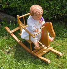Vintage puppen schaukelpferd gebraucht kaufen  Düren