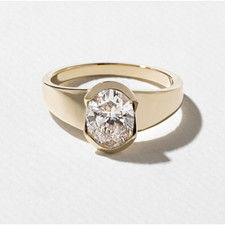 Anel oval de ouro amarelo 14k com diamante 1,50 quilates IGI GIA HRD criado em laboratório considerável comprar usado Anel oval de ouro amarelo 14k com diamante 1,50 quilates IGI GIA HRD criado em laboratório considerável comprar usado  Enviando para Brazil