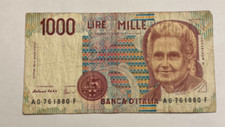 1000 lire montessori usato  Avezzano