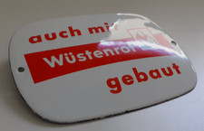 Emailleschild emailschild wüs gebraucht kaufen  Deutschland