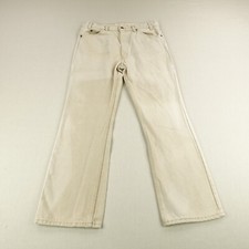 Jeans Levis Vintage 36x30 Bege Denim 517 Bootcut Relaxado Aba Laranja Anos 80 EUA ^ comprar usado  Enviando para Brazil
