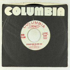 Folk Rock 45 - Bob Dylan - Leopard-Skin Pill-Box Hat - Columbia - promo! comprar usado  Enviando para Brazil