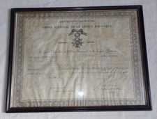 Diplôme chevalier légion d'occasion  Isigny-sur-Mer