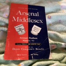 1949 arsenal middlesex for sale  BUDLEIGH SALTERTON