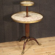 Mesa pequena madeira mármore bronze Guéridon móveis franceses Étagère século XX comprar usado  Enviando para Brazil