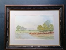Vintage landscape watercolour for sale  SOUTHWELL