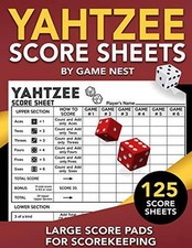 Yahtzee score sheets for sale  Montgomery