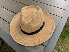 Straw fedora hat for sale  ROCHESTER