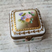 Painted porcelain box for sale  Shipping to Ireland