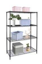 4 metal shelf rack black for sale  Hollywood
