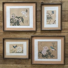 Vintage chinese watercolor for sale  Pflugerville
