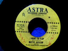 MATTIE JACKSON~I WANT TO FLOP~ ERVIN RUCKER DONE DONE THE SLOP~ ASTRA FUNK BLUES, usado comprar usado  Enviando para Brazil