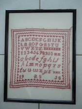 Tableau broderie abecedaire d'occasion  Habsheim
