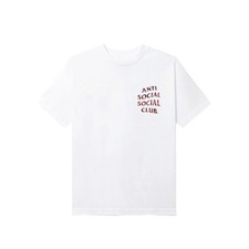Camiseta clube social anti-social manga curta gola redonda gráfica branca nova sem etiquetas P  comprar usado  Enviando para Brazil