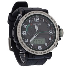 Usado, Casio Pro Trek masculino mostrador preto sensor triplo movido a energia solar PRG601-1 comprar usado  Enviando para Brazil