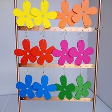 Large flower earrings for sale  WOODBRIDGE
