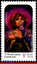 3421 BRASIL 2019 MULHERES QUE FIZERAM HISTÓRIA, ELZA SOARES, CANTORA, COMPOSITORA, SEM MARCA DE CHARNEIRA, usado comprar usado  Brasil 