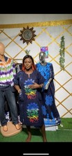 Handmade adire boubou d'occasion  Expédié en Belgium