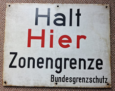 Ddr grenzschild bgs gebraucht kaufen  Braunschweig