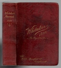 Whitakers almanac 1899 for sale  COWES
