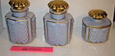 Conjunto de cômoda vintage Art Deco Carlin Comforts porcelana 3 garrafas azul comprar usado  Enviando para Brazil