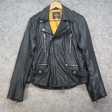 Superdry leather jacket for sale  SHREWSBURY