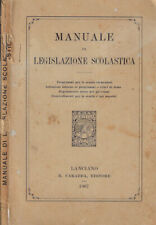 Manuale legislazione scolastic usato  Italia